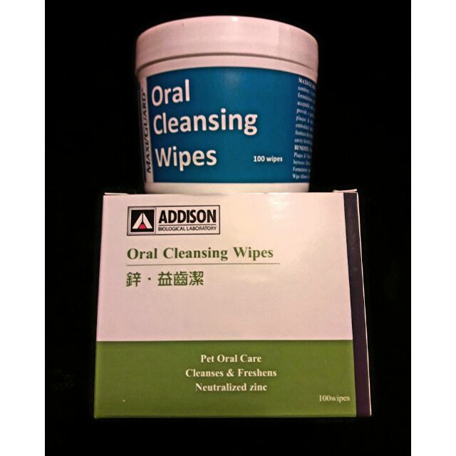~PePe~  ADDISON Oral Cleansing Wipes 鋅.益齒潔(100張/罐) 益齒康