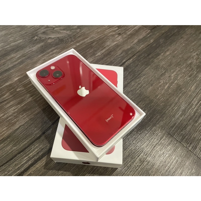 『優勢蘋果』iPhone13mini 128G/256G 紅色 外觀近全新 台灣公司貨 提供保固中 (5.4吋)