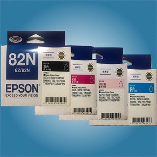 EPSON 82N原廠各色墨水盒裝 機種 R270/R290/RX690/T50/TX700/TX800/TX820