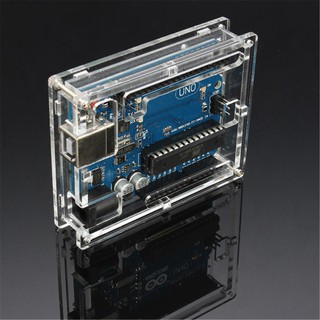 【樂意創客官方店】《附發票》質感爆表  Arduino UNO R3 開發板專用壓克力外殼透明 保護盒壓克力