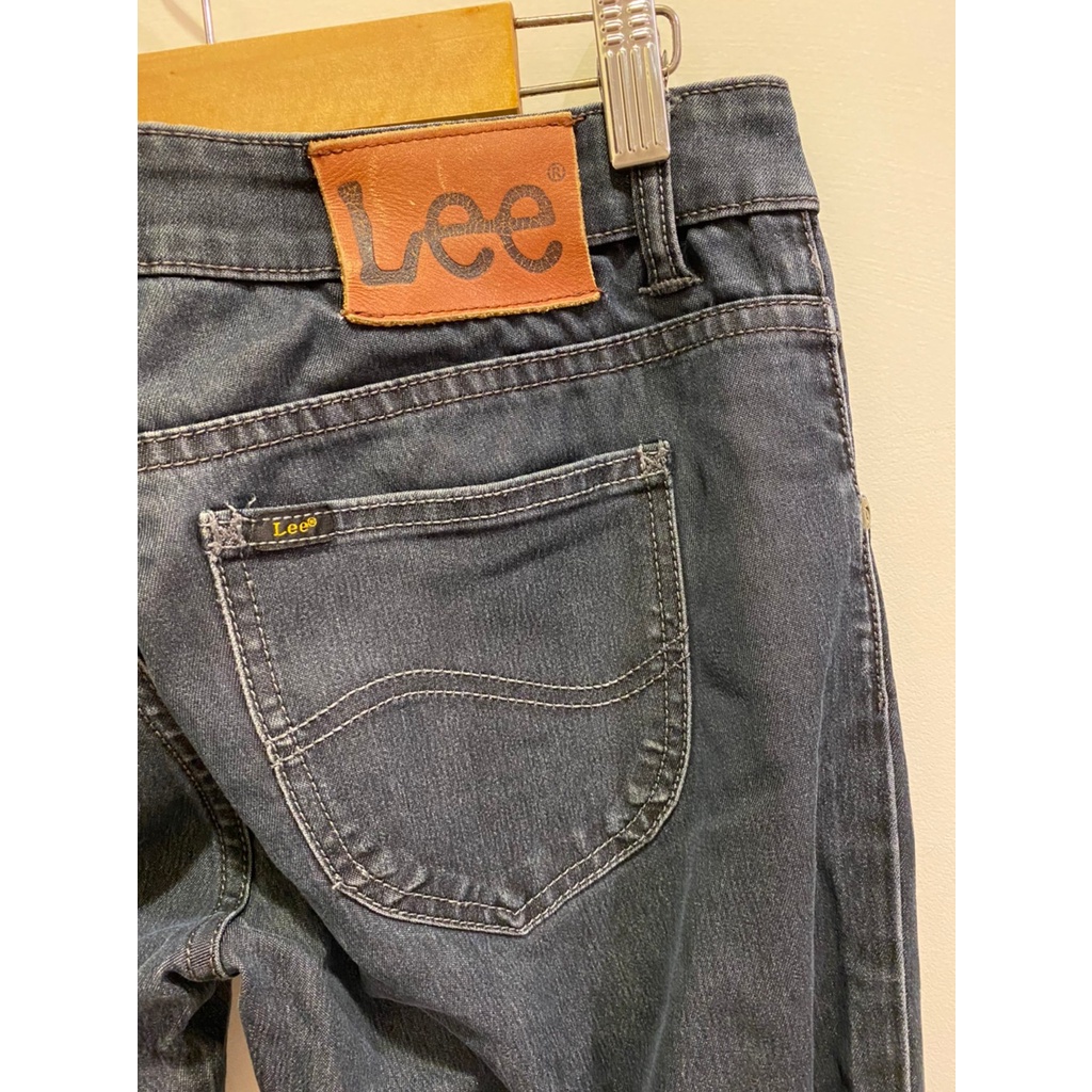 [布丁小舖]二手衣褲 Lee 99元出售中 低腰牛仔褲 復古黑色 W27 L32