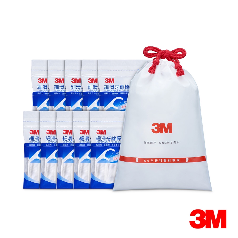 3M RFPS12 細滑牙線棒散裝超值分享包(500支團購組) 家庭號 清潔牙縫 剔牙 口腔