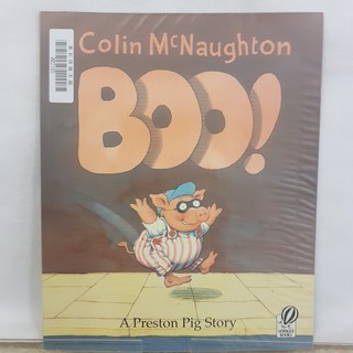 二手書📗英文繪本Boo!: A Preston Pig Story//Colin McNaughton//幽默