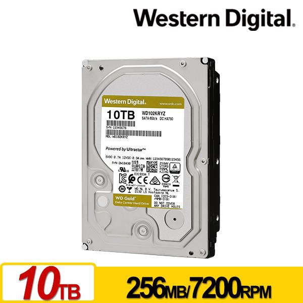 【WD】10TB 12TB 3.5吋 企業級硬碟 公司貨 企業碟 金標 硬碟 內接式硬碟 3.5吋Gold系列 企業級