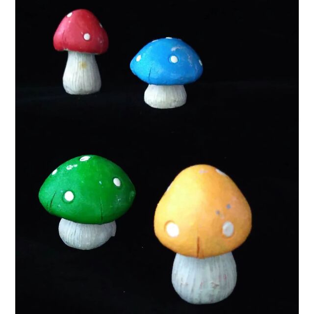 彩色香菇 可愛 菌菇 盆栽飾品 療癒香菇 雜貨 zakka 療癒小物