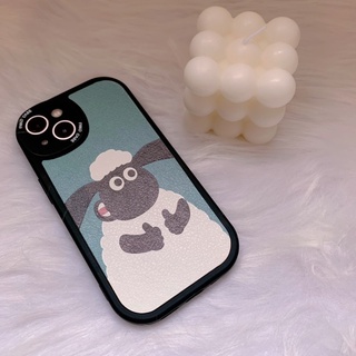 ①🔥現貨出清售完為止🔥搞怪笑笑羊可愛圓框手機殼 適用iPhone13 IPhone全機型