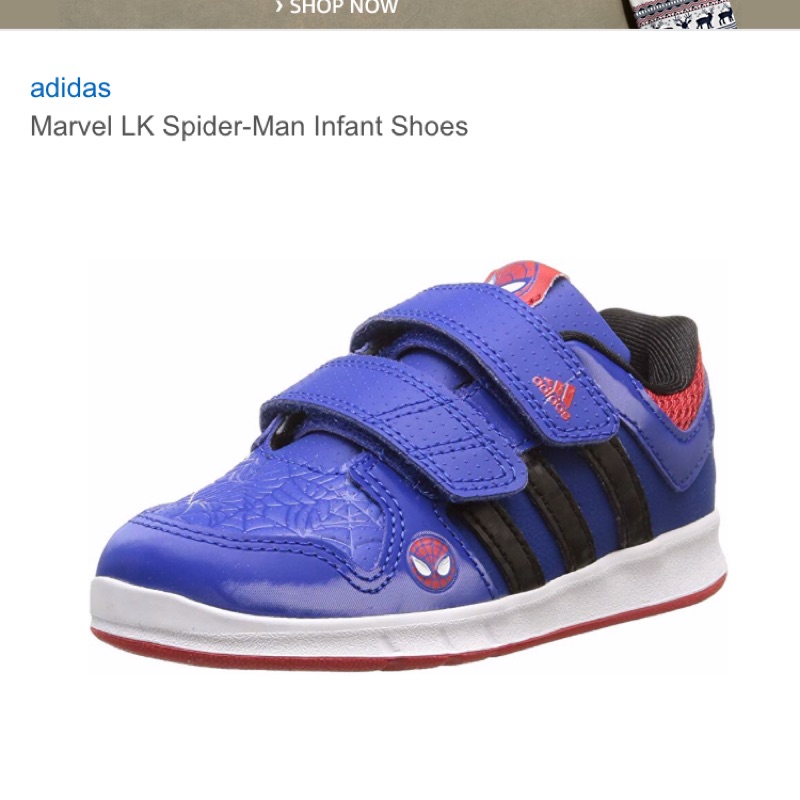 ADIDAS 蜘蛛人聯名鞋 Marvel LK Spider-Man Infant Shoes