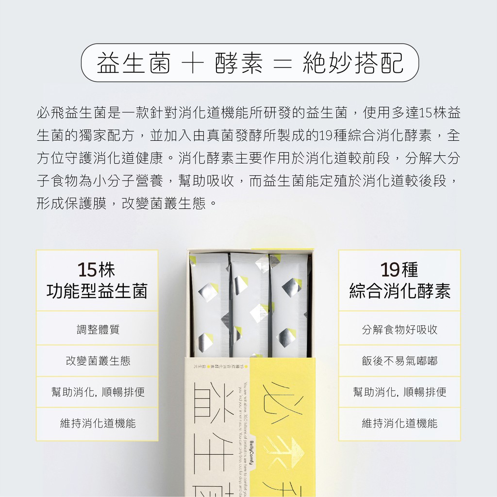 排便順暢 幫助消化 必飛益生菌 30包 19種消化酵素 15株乳酸菌 120億 包 單盒免運優惠 蝦皮購物