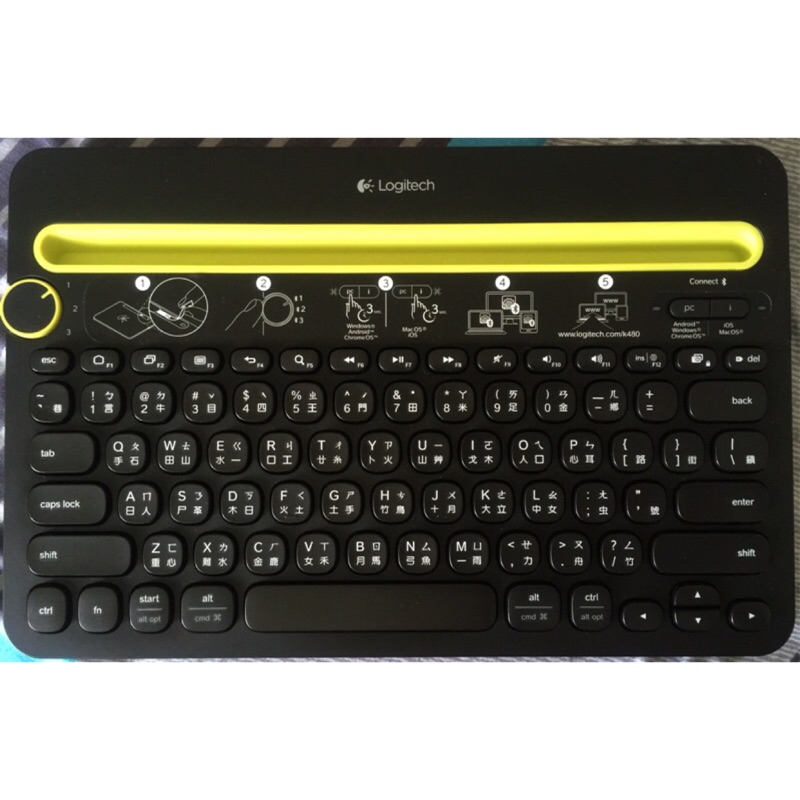 Logitech 羅技 K480 藍芽多功能鍵盤 適用ios Android windows