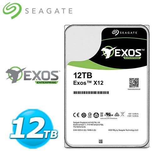 Seagate【企業級】12TB 3.5吋Enterprise硬碟(ST12000NM0007)