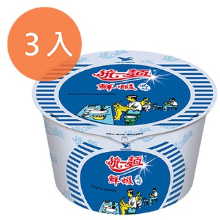 統一麵 鮮蝦風味 83g (3碗入)/組【康鄰超市】