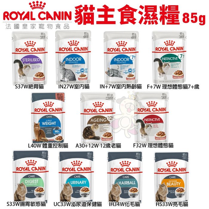 Royal Canin法國皇家 貓主食濕糧85g K36W幼貓 質地細緻營養更好吸收 貓飼料 貓餐包