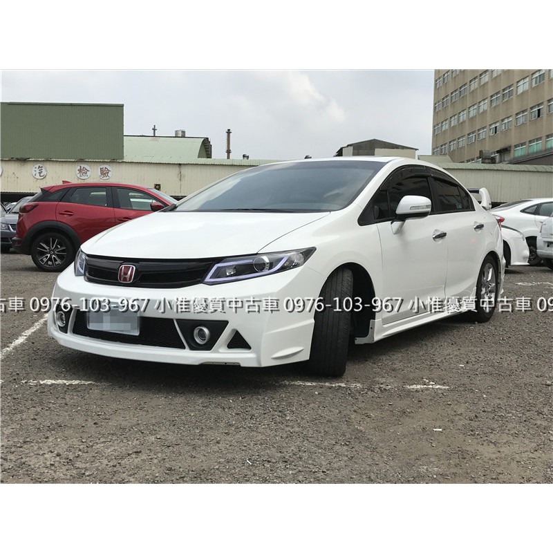 嚴選中古車 二手車 熱門車honda本田14年1 8 K14 白頂級無限包大尾翼 蝦皮購物