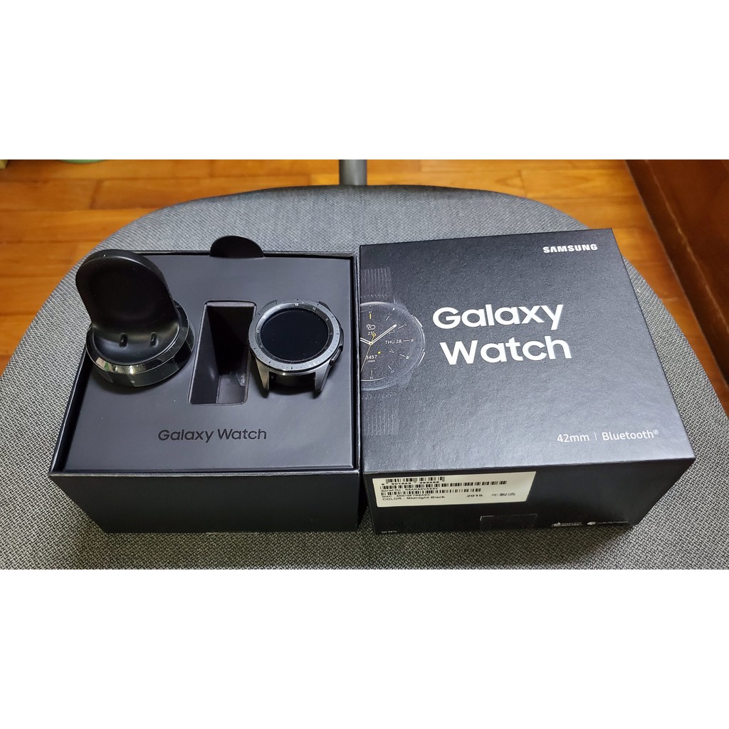 Samsung Galaxy Watch R810 1.2吋 藍牙版 午夜黑 (42mm) 無附錶帶與充電線(9成新)