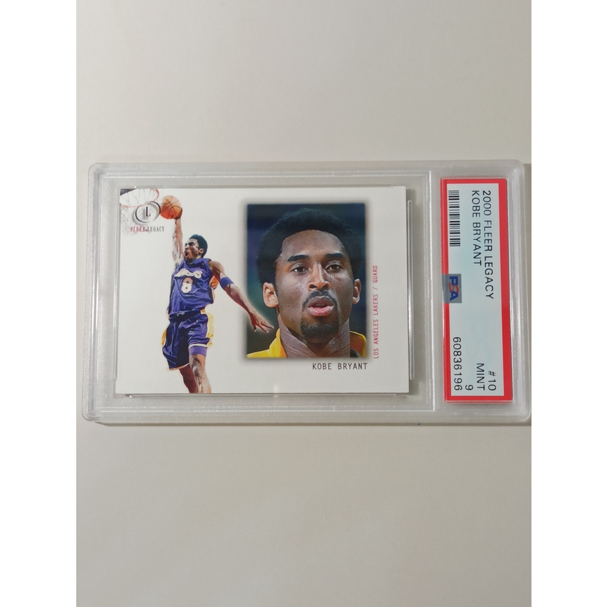 【NBA】想你了老大，稀有科比超帥灌籃鑑定卡PSA 9分，湖人Kobe Bryant，2000 Fleer