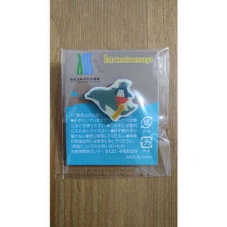 全新仙台水族館可愛海豚企鵝徽章紀念品2.3×1.7cm