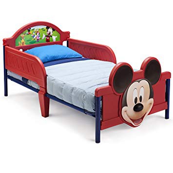 【寶寶愛惜物】 八成新 二手美國 Mickey Mouse 米奇造型成長床(不含床墊)