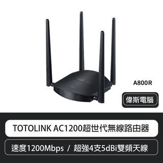 【COIN MALL】TOTOLINK A800R AC1200 4支5dBi全向性雙頻天線 穿牆好用 超世代無線路由器 #2