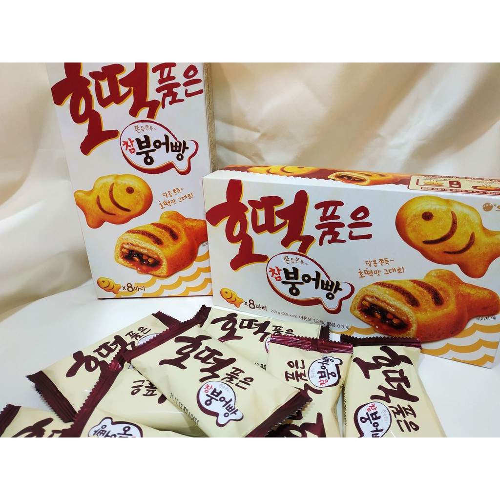 【現貨】韓國 代購 ORION 小魚 糖餅 杏仁 花生 麻糬 蛋糕 鯛魚燒蛋糕 年糕派 8入