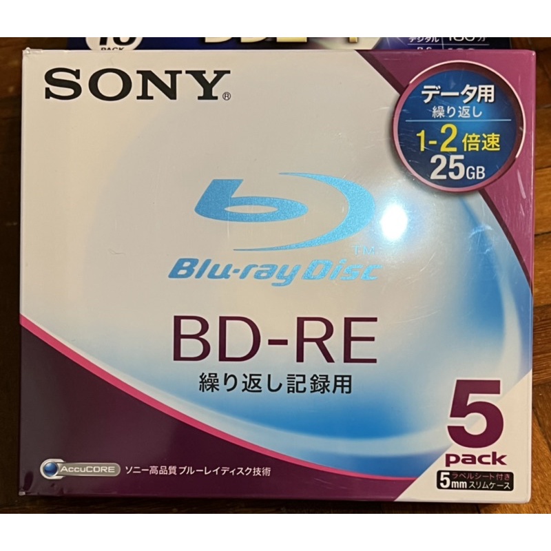 SONY BD-RE SL 2X 25GB 5BNE1DBSS2