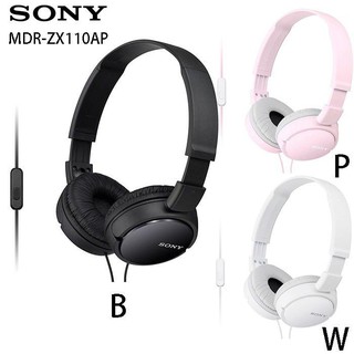 <好旺角>SONY原廠公司貨 MDR-ZX110AP 簡約時尚 線控麥克風耳機 立體聲耳罩式耳機 另贈多功能保護袋