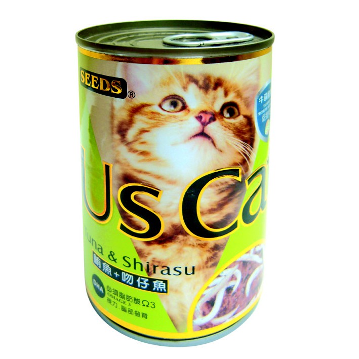 惜時 SEEDS us cat 貓罐 愛貓機能餐罐 400公克 Uscat 超值便宜大貓罐 貓餐盒 浪貓首選毛孩寶貝