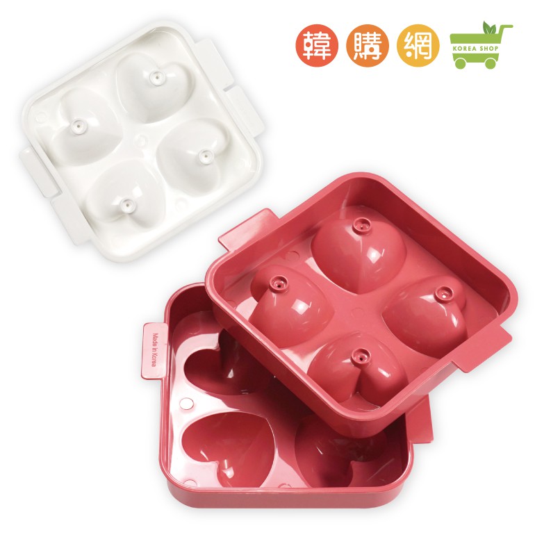 韓國Rlovehouse心型製冰盒(4格) 【韓購網】