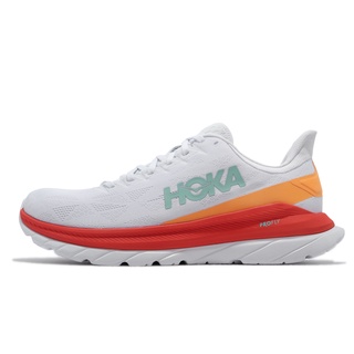 Hoka One One 路跑鞋 Mach 4 白 紅 男鞋 競速鞋 輕量 回彈 【ACS】 1113528WFS