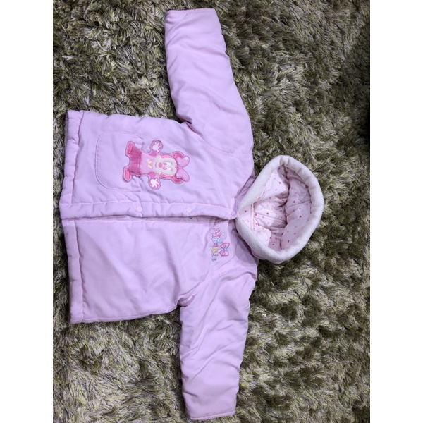 「二手」麗嬰房粉紅米妮鋪棉外套，1-3歲