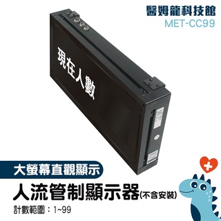 【醫姆龍】人流統計分析 告示牌 人員進出雙向感測 人流管制 全自動感測 社交距離 LED人流計數器 MET-CC99