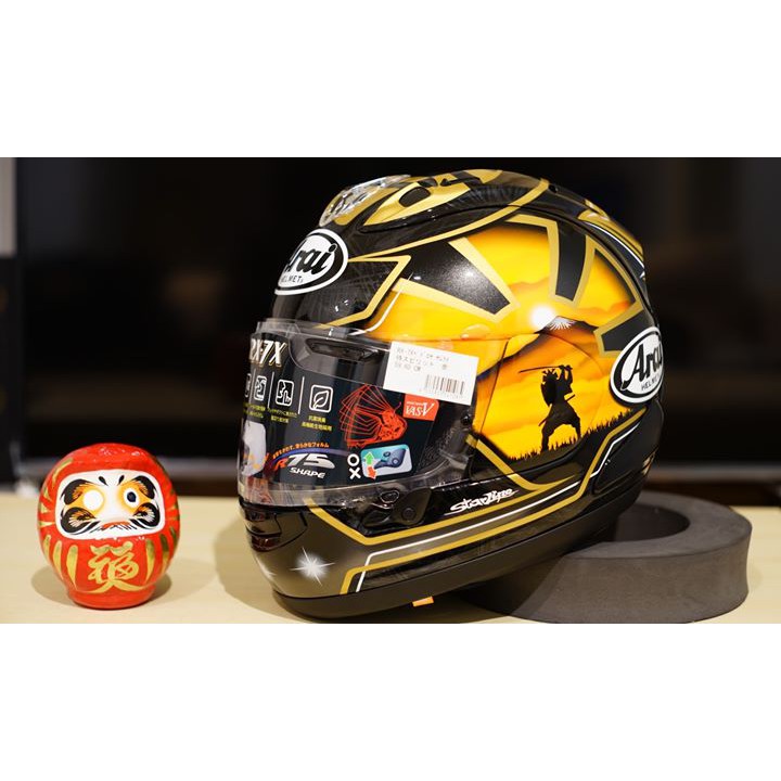 19 日本arai Rx 7x Pedrosa 侍26 Spirit 金小丹尼rx7x 全罩安全帽 蝦皮購物