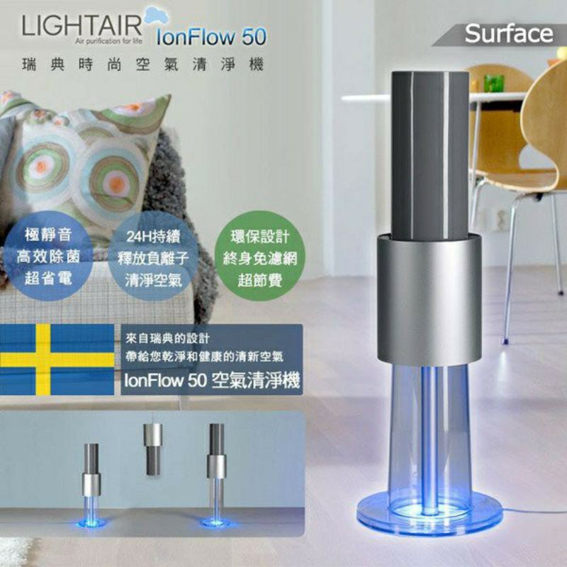 【二手】瑞典LightAir LonFlow50 Style 精品負離子空氣清淨機 無耗材 超靜音