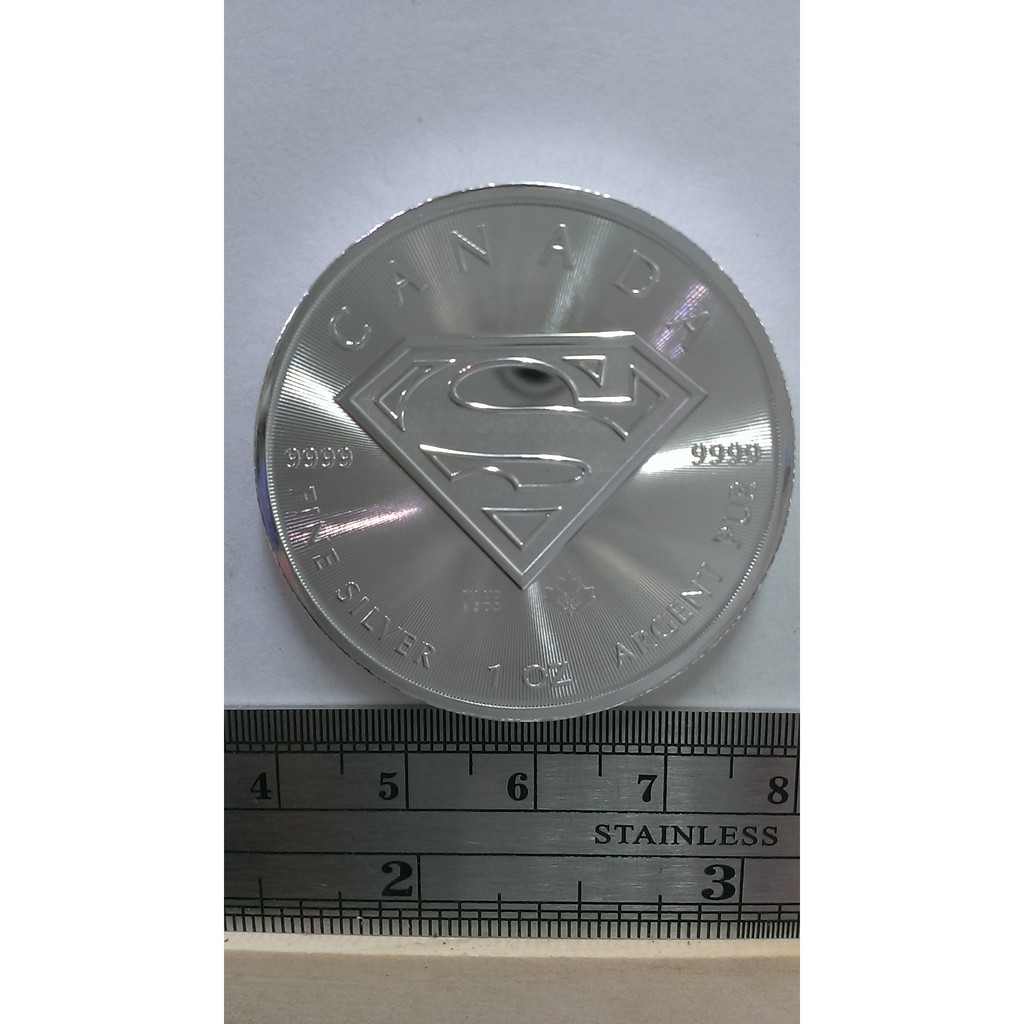 錢寶*2016年 英國 超人 1oz  紀念銀幣~UNC~