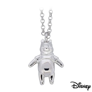Disney迪士尼系列金飾 立體純銀墜子-樂活維尼款 送項鍊（現貨+預購）