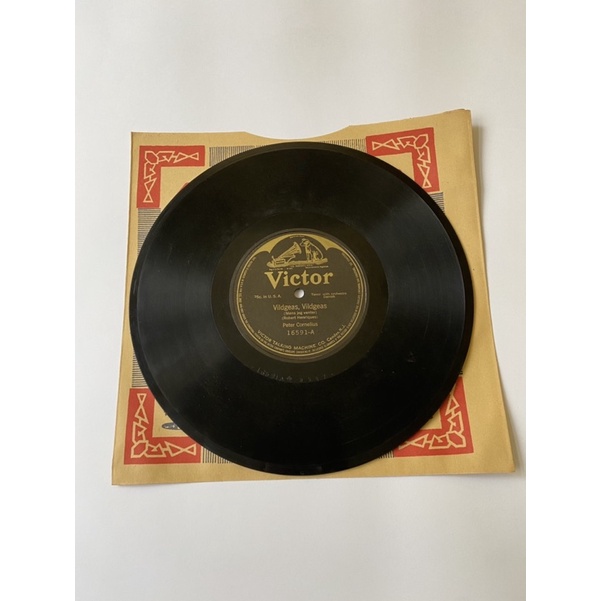 蟲膠唱片1900年代 早期 美國 勝利牌 78轉蟲膠唱片