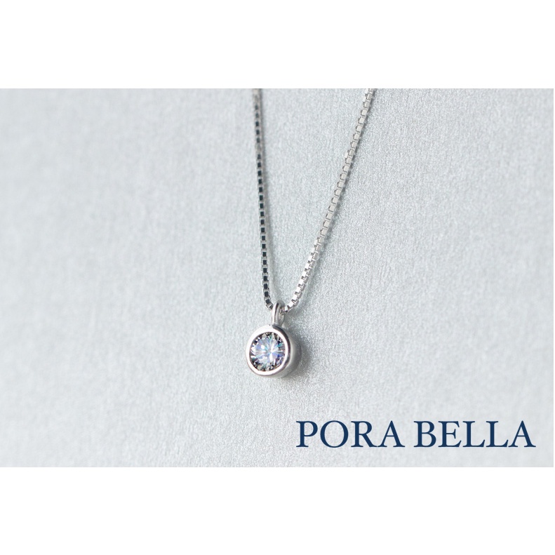 <Porabella>925純銀鋯石項鍊 韓國時尚微小美學 超顯氣質款 小巧迷人 Necklace