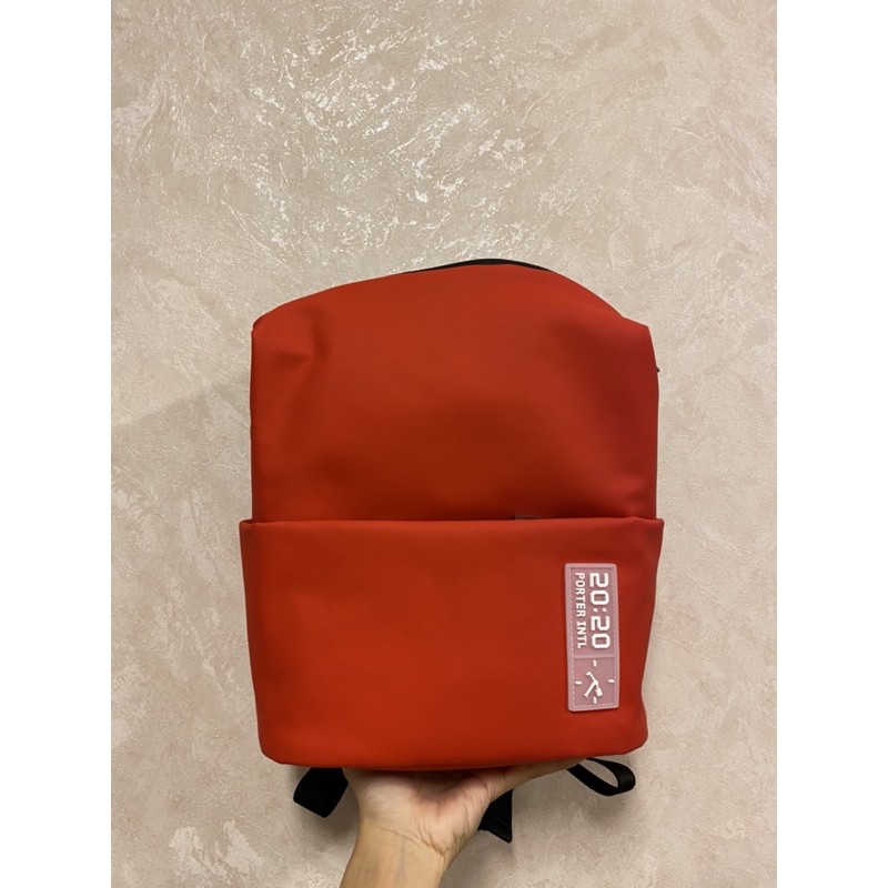Porter International防水後背包 紅色 蝦皮購物