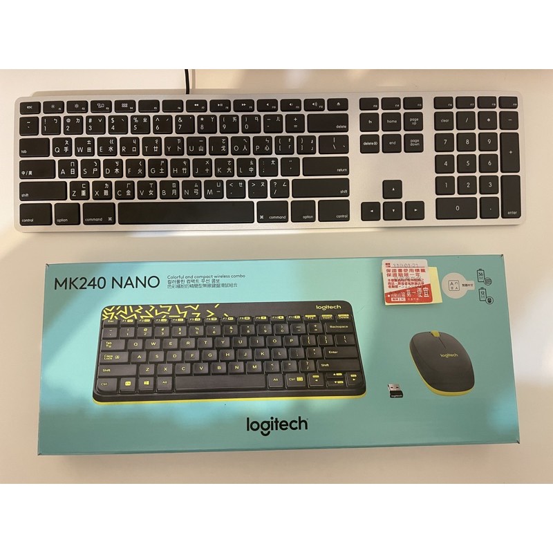 羅技鍵鼠套組 MK240 NANO無線鍵盤 無線滑鼠 logitech 小鍵盤