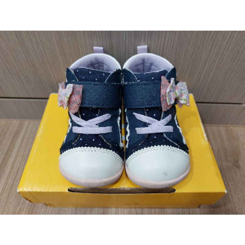 MOONSTAR月星二手WAGAMAMA經典系列寶寶鞋尺寸14公分(深藍)