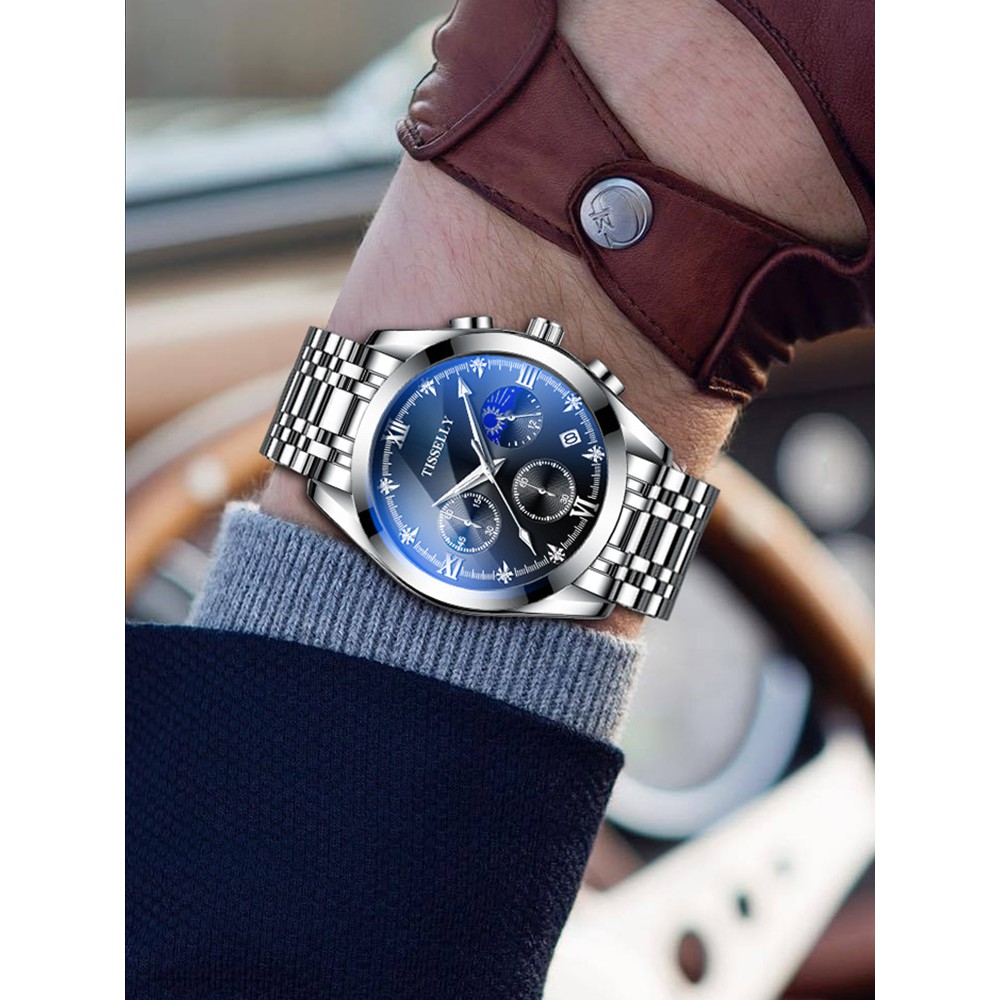 #熱銷#名牌瑞士手錶男士全自動機械錶學生十大品牌防水氚氣國產石英錶男 JB3r