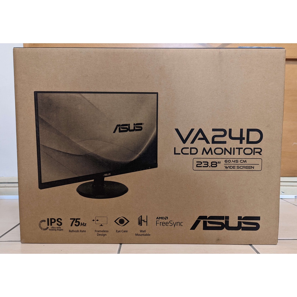 ASUS 華碩 VA24DQ 24型 1080P 75Hz IPS 液晶 螢幕 顯示器 二手保固內