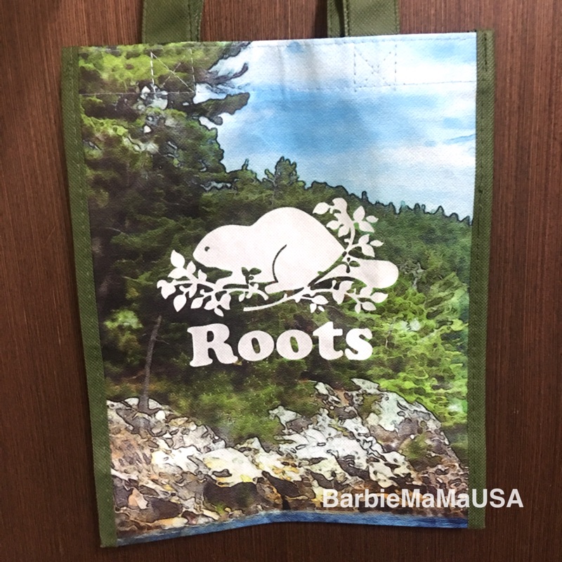 全新Roots專櫃正品 10月份限定阿崗昆公園環保袋 手提袋