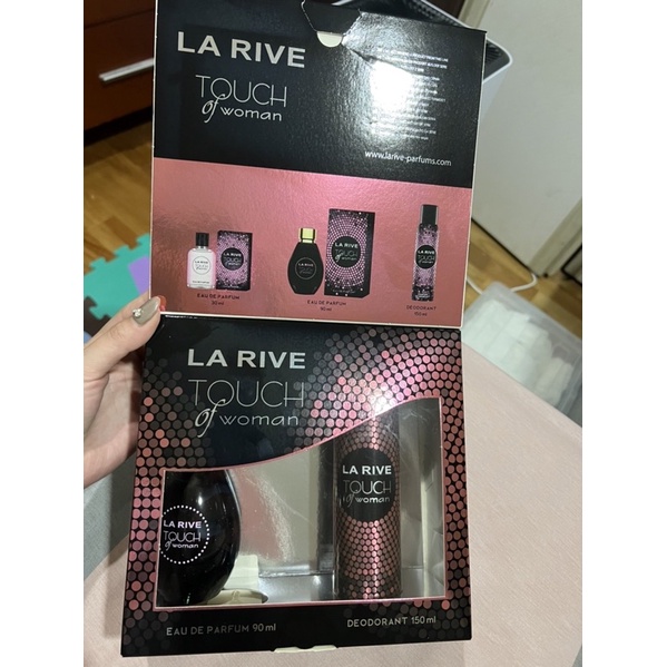 【La Rive】Touch Woman 溫柔誘感禮盒(淡香精90ml+香水噴霧150ml)