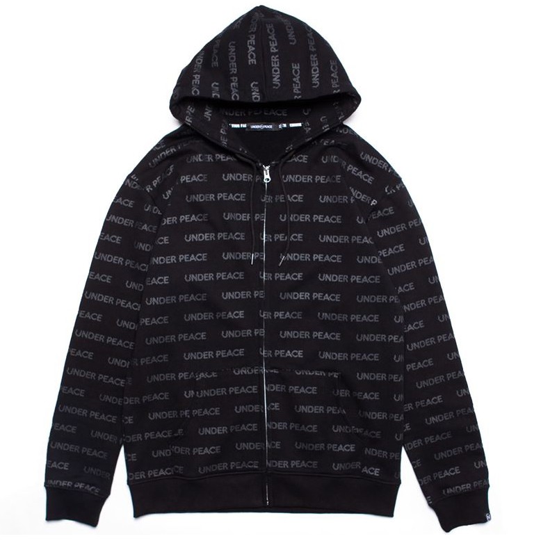 Under peace 19AW VARIATION / ZIP UP HOODED 連帽外套 (黑色)