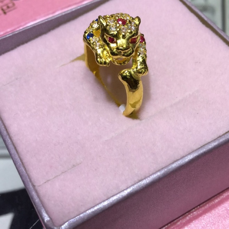 純金9999豹鑽 賺爆黃金戒指2.92 重