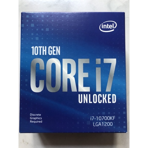 intel i7 10700KF LGA1200 處理器 CPU 盒裝代理商 公司貨