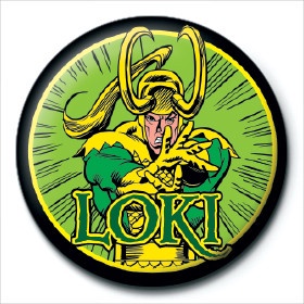 【漫威】美漫版 Marvel Comics 洛基(Loki)  - 進口徽章