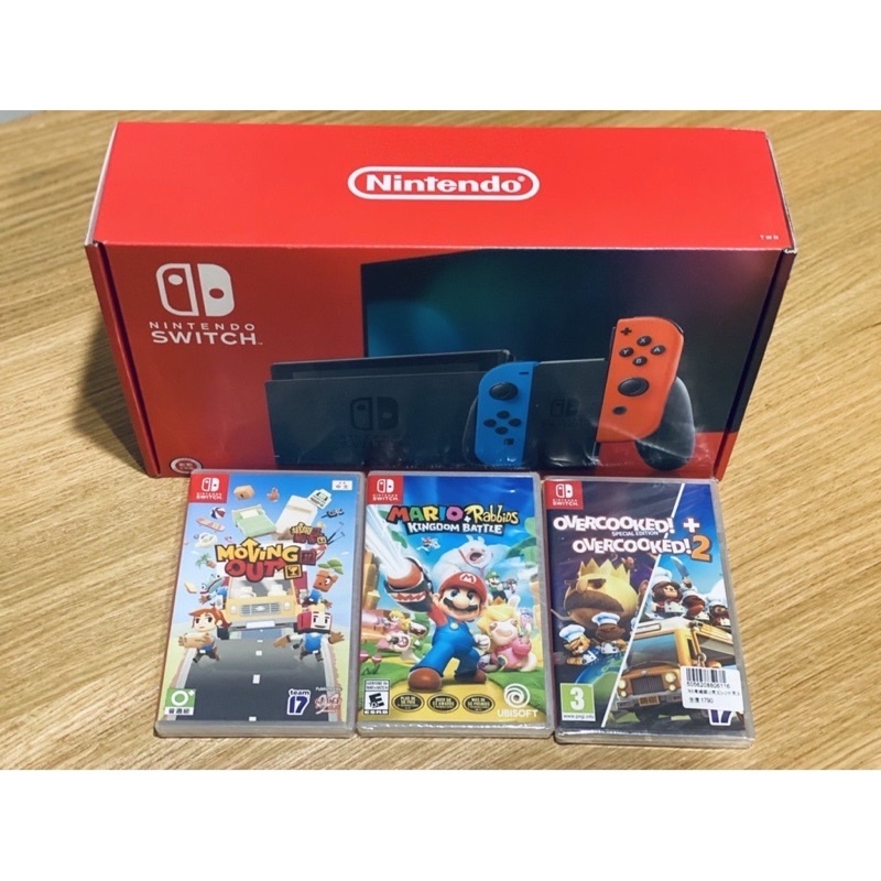 Nintendo Switch 電池加強版  保固 購買證明