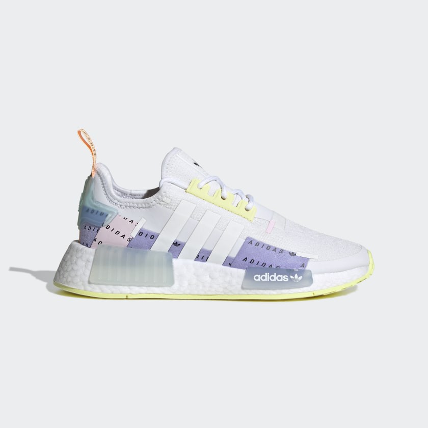 【小八】Adidas NMD R1 J White 白紫 H03213