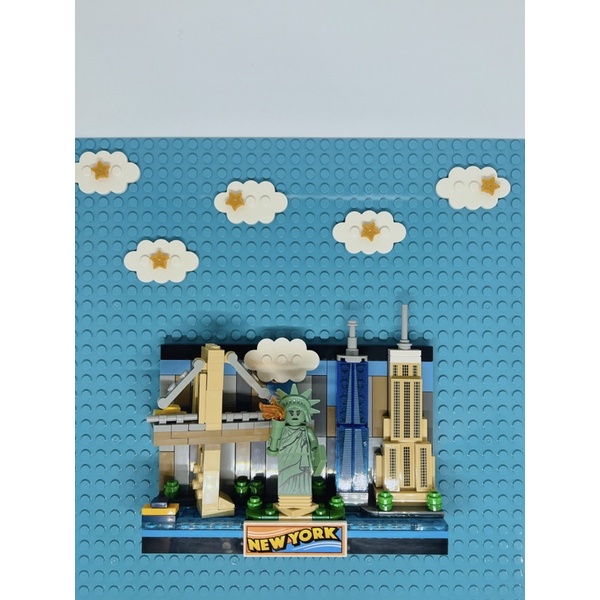 LEGO 樂高 全新 3×5 雲朵底板+星星